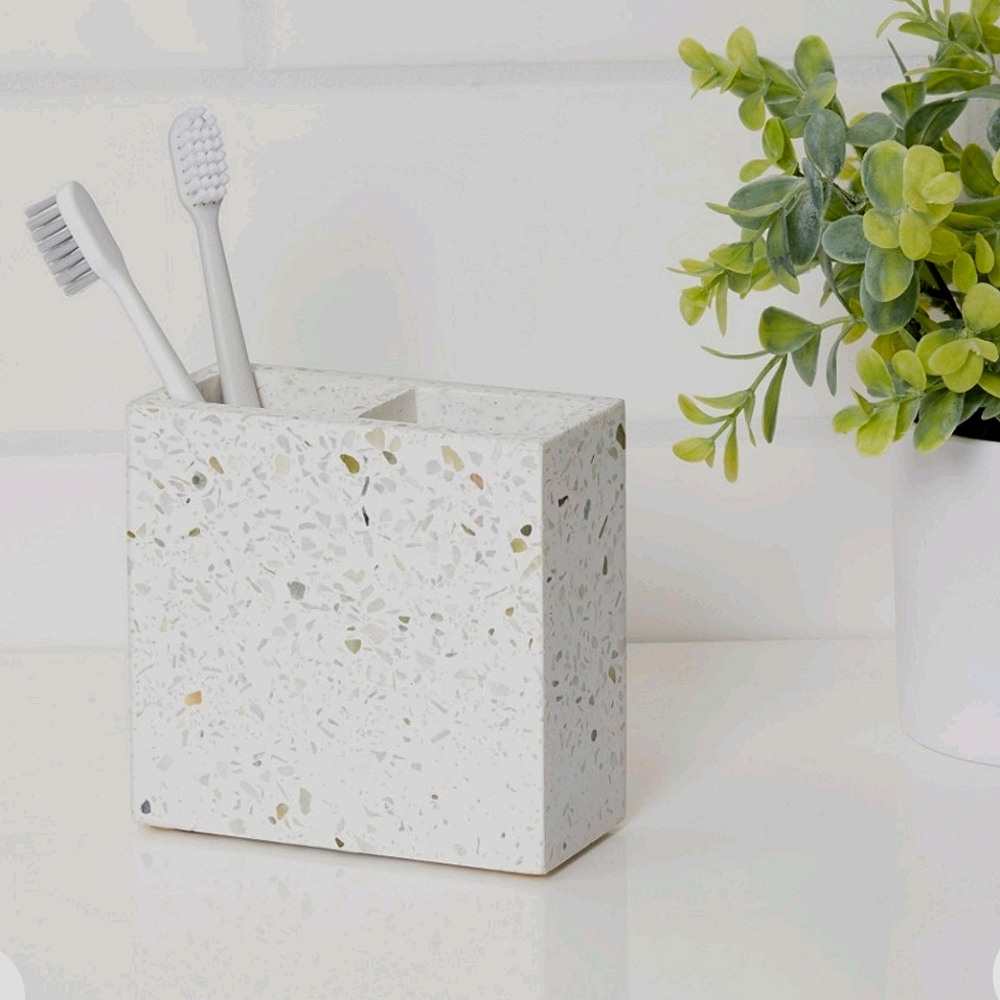 Threshold NWT Terrazzo Rectangular Toothbrush Holder